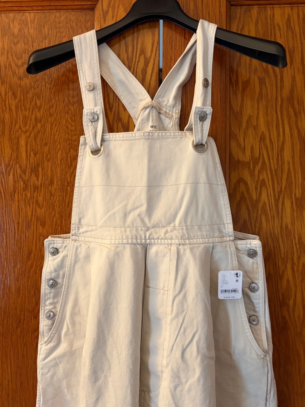 We The Free Rambler Overalls in Cream Size L NWT - Picture 6 of 15